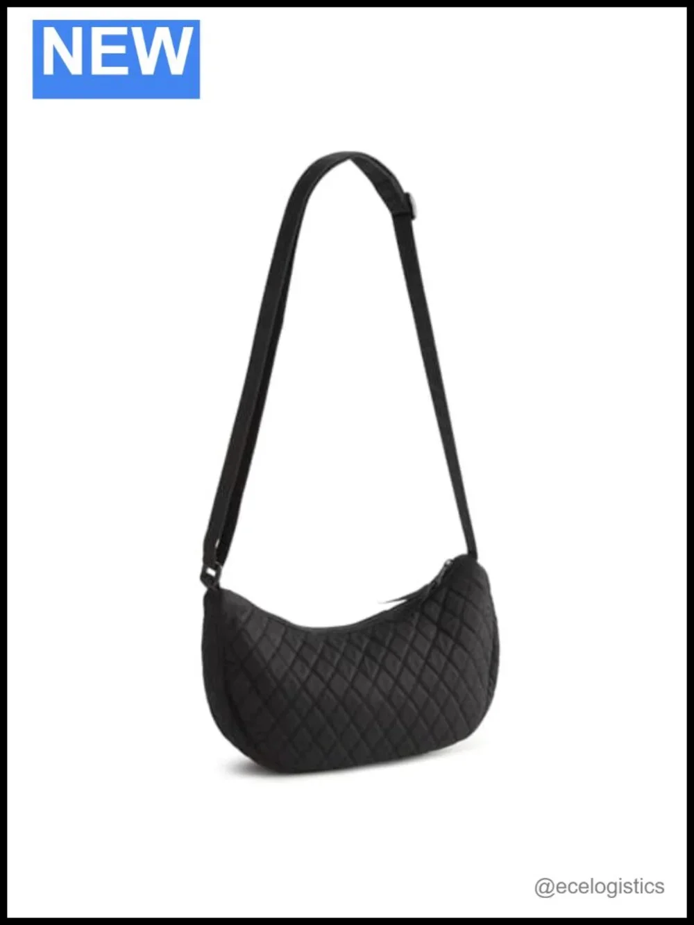Vera Bradley Premium Cotton Kimmel Sling Crossbody – Crescent Shoulder Purse